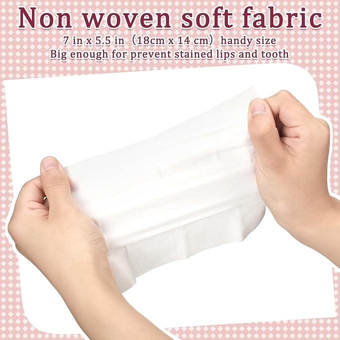 Loopeer 50 Pack Red Wine Stain Remover Wipes for Teeth and Lips Wine Prevention Teeth Wipes