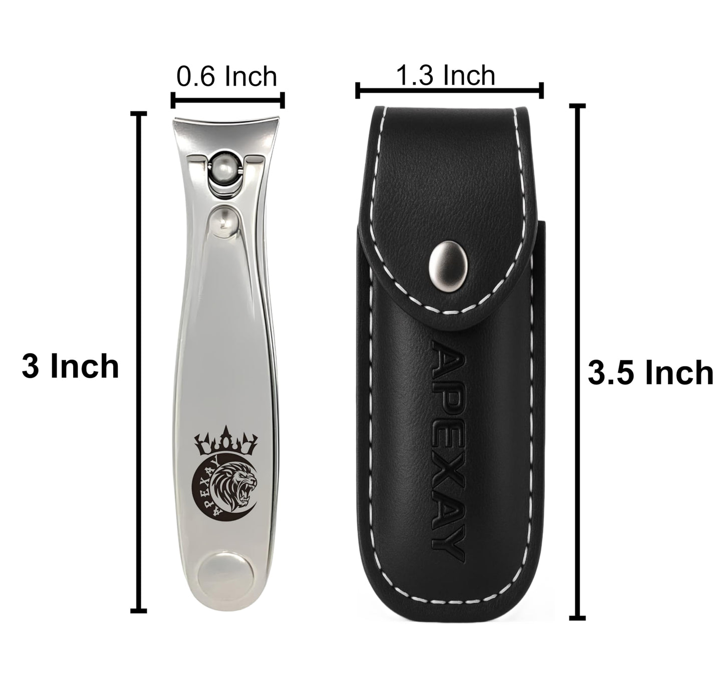 Made in Solingen, Germany - APEXAY Premium Professional Nail Clipper for Men & Women, Ultra Sharp Heavy Duty Surgical Stainless Steel, Maximum Durability (Big)