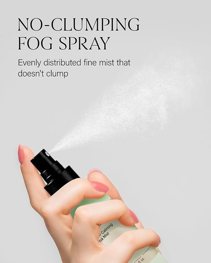 About Me SOOP Calming Aqua Mist – Korean 80.4% Jeju Cypress Water 2-Layer Face Spray for All Skin Types – Daily pH Balancing Mist with Centella & Tea Tree – Korean Skin Care – 4.23oz, 125ml