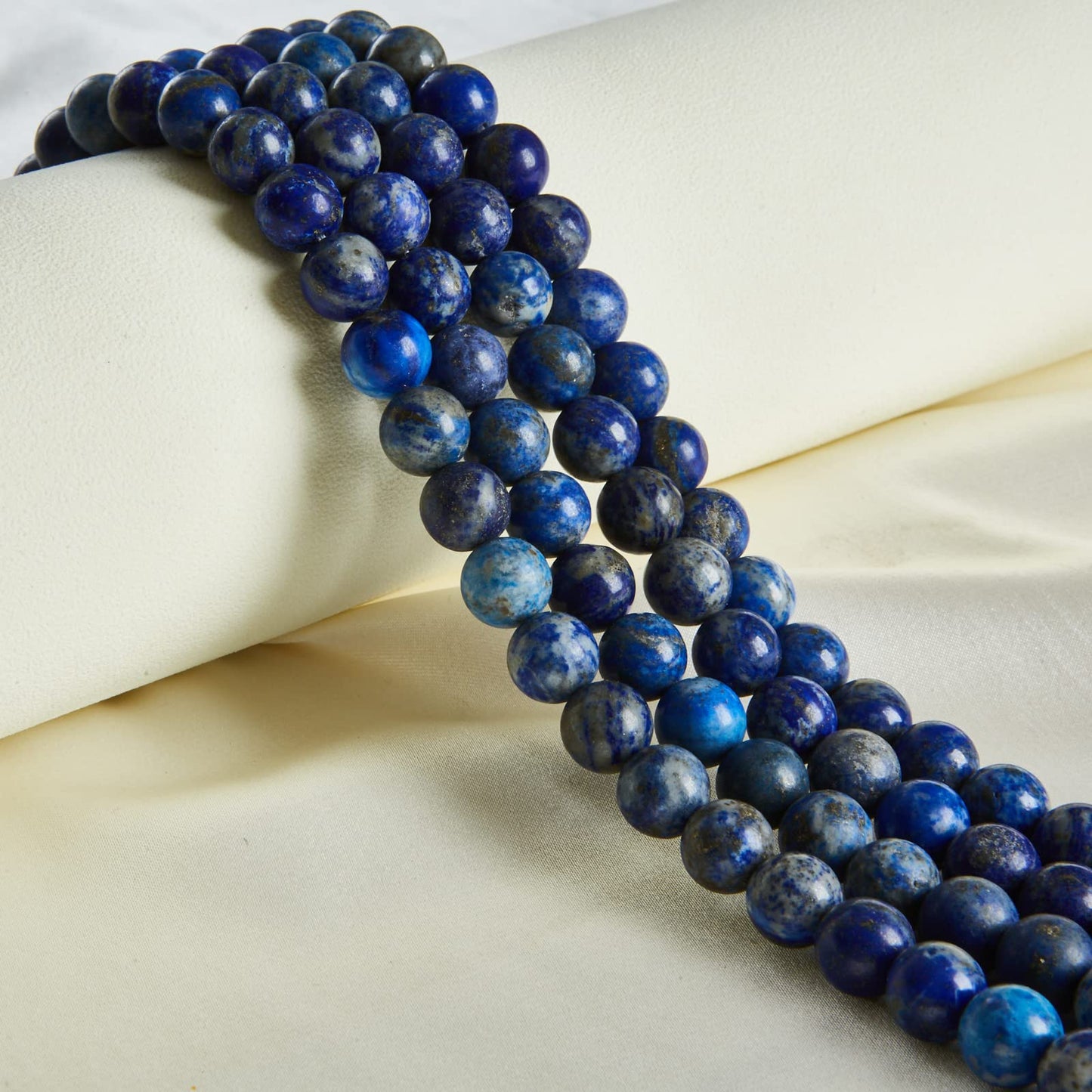 100pcs 8mm Lapis Lazuli Beads Natural Gemstone Beads Round Loose Beads for Jewelry Making