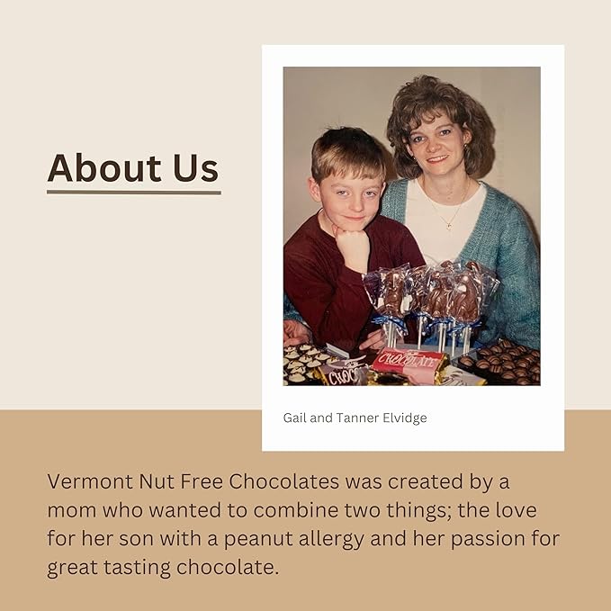 Vermont Nut Free Chocolates Boxed Chocolates (Truffle Assortment) 12-Piece, Nut-Free, Egg-Free, Kosher