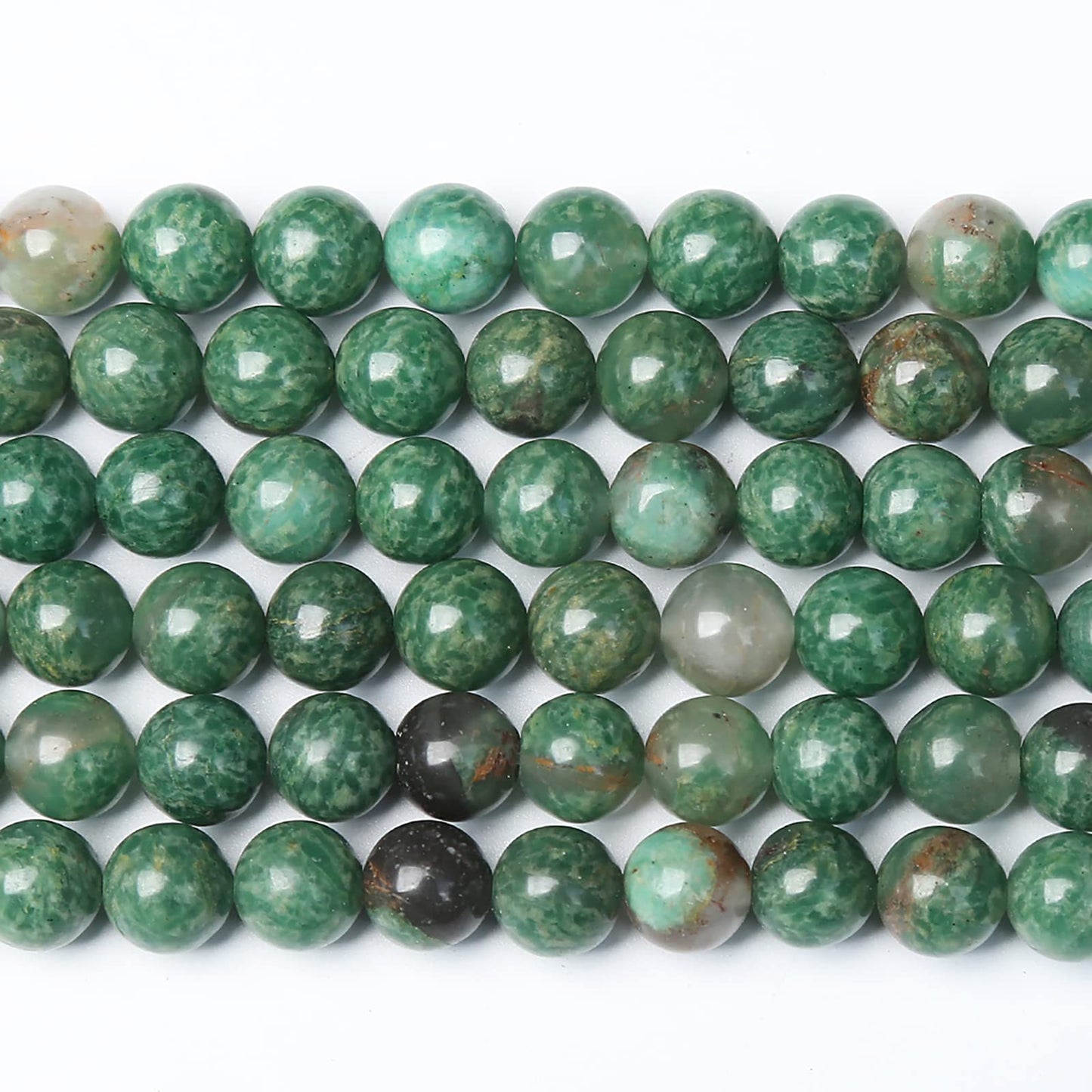 Natural 6mm Gray Striped Agate Beads Gemstone Loose Beads for Jewelry Makinge (6mm, African Jade)