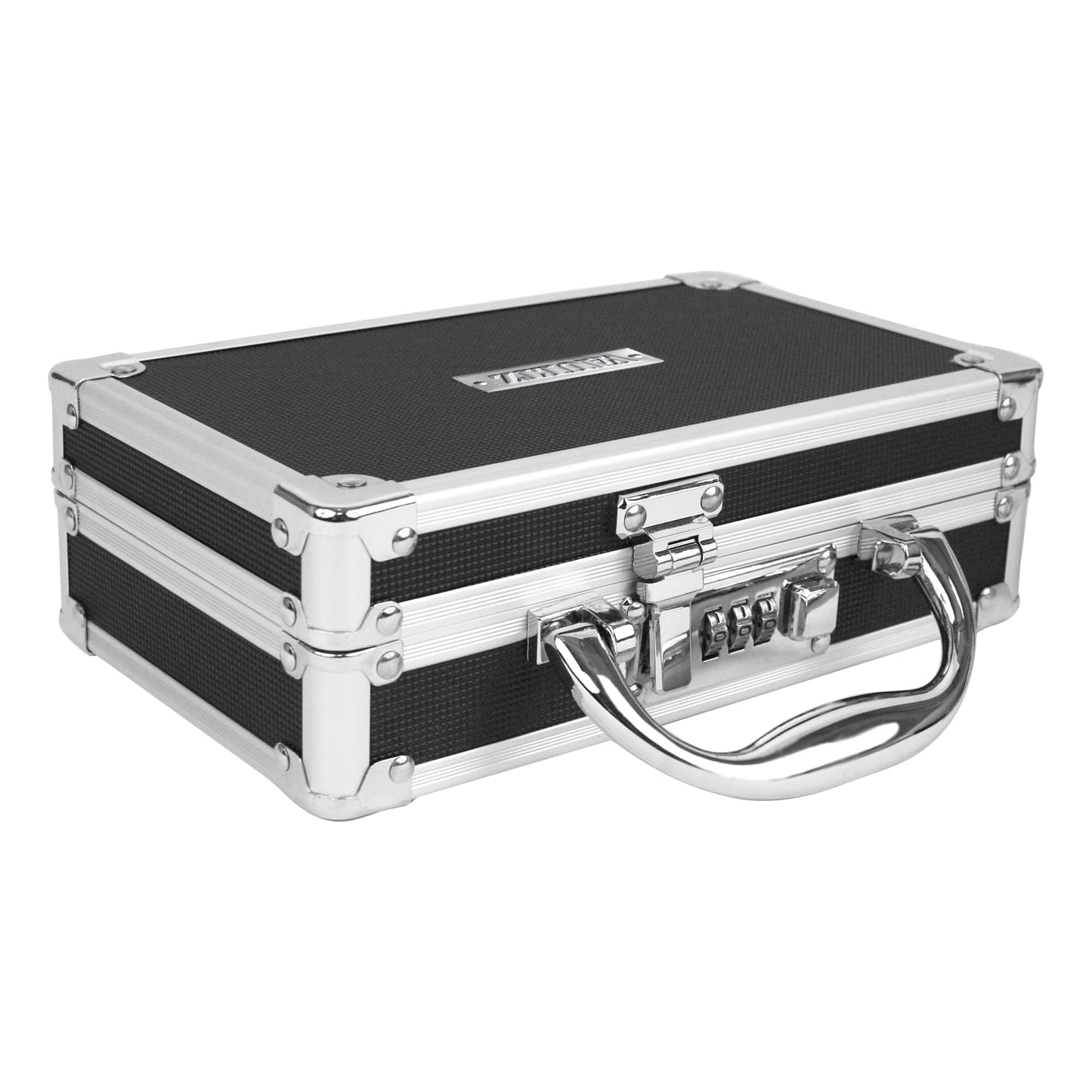 Vaultz Locking Medicine Case with Combination Lock - Portable Lock Box Briefcase for Medications, Cash & Valuables, Organized Storage Case with Handle, 3 Pack