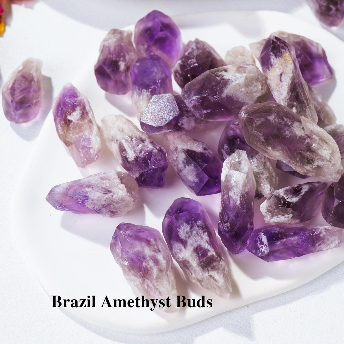 Apengshi 0.97 lb (440g) Natural Amethyst Crystal Points Irregular Rough Crystal Stone Raw Crystal Gemstones Bulk Chakra Stones Meditation Reiki Collect Handmade DIY