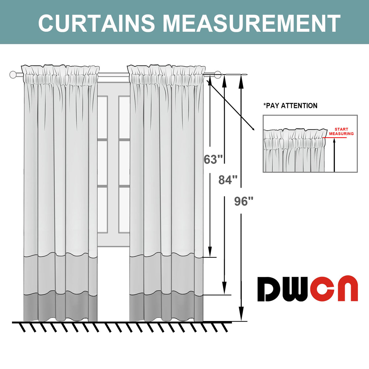 Blackout Curtains for Bedroom Living Room 52 x 45 Inch Long 2 Panels