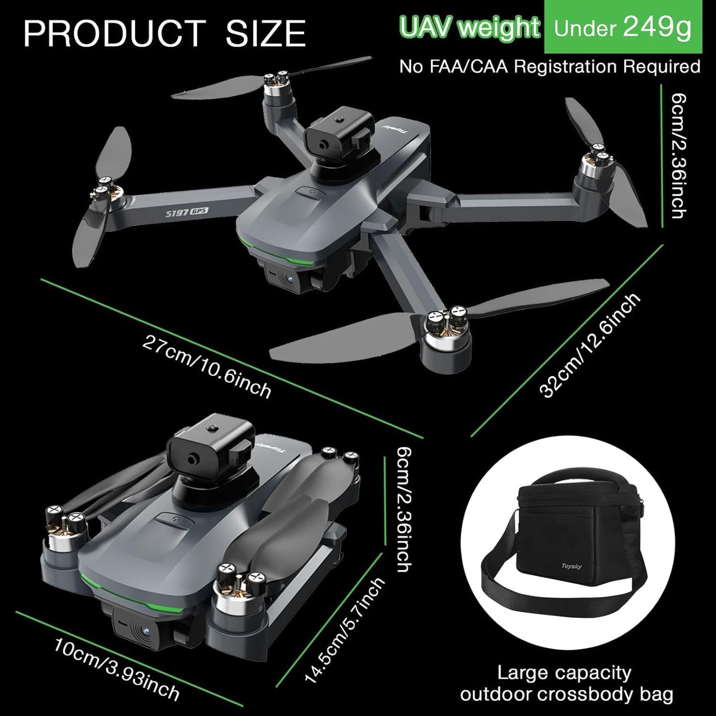 Drone with Camera 4k, HD Drones for Adults, Remote Controller with Screen,Foldable Portable Quadcopter, Obstacle Avoidance, Brushless Motor FPV