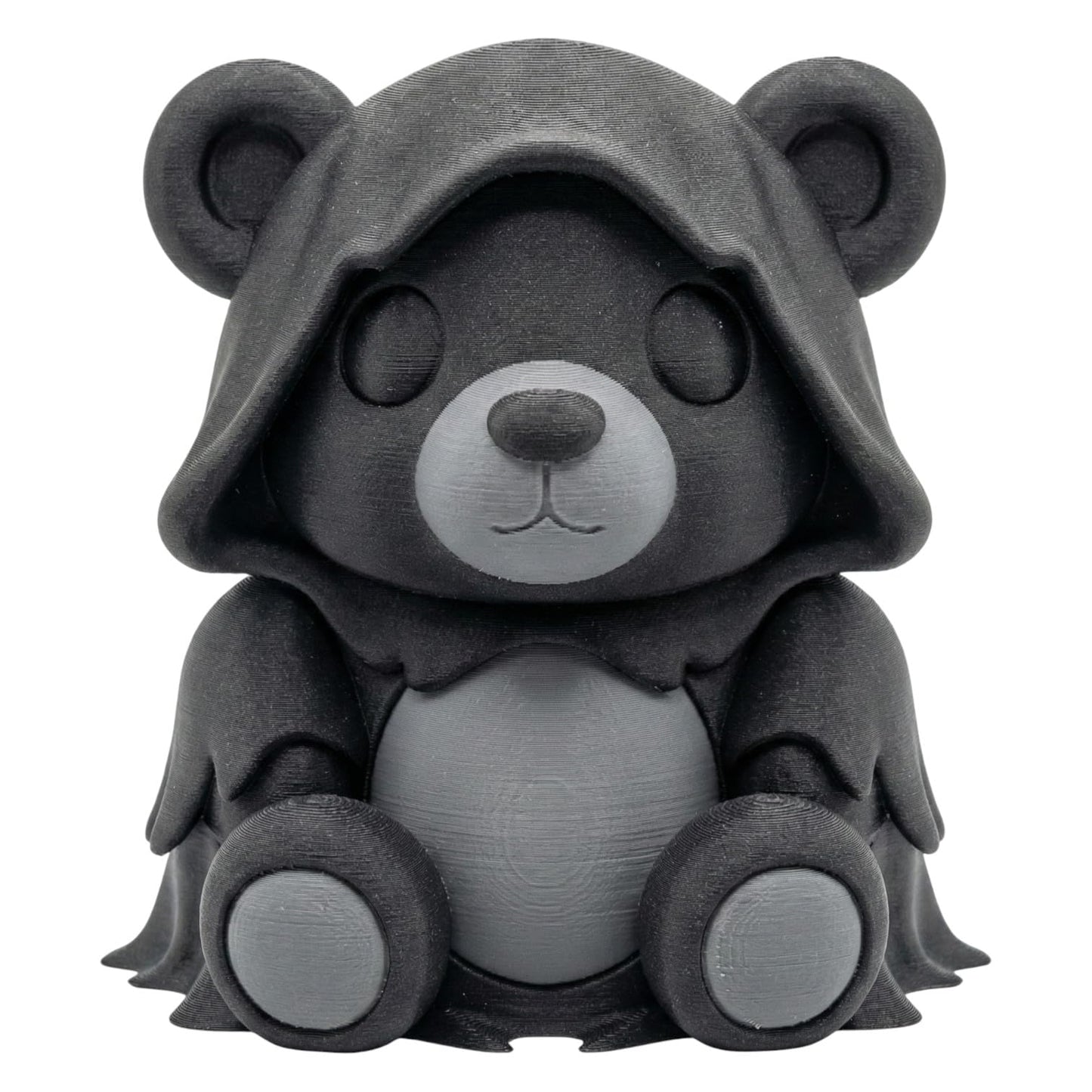 Spooky Wraith Teddy Bear Figurine - Gothic Themed Desk Decor for Unique Gifts and Home Accents - 3D Printed in Canada