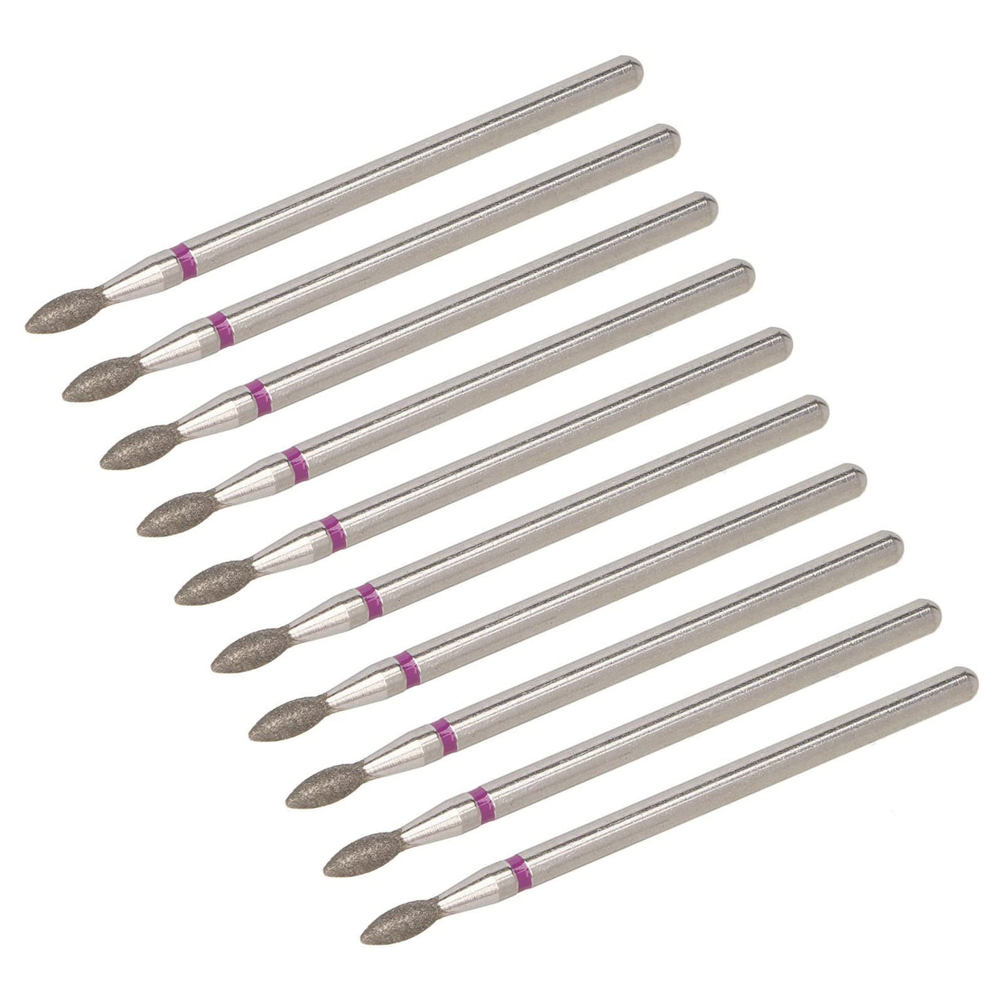 50pcs Diamond Nail Drill Bits – Cuticle Polishing & Fast Gel Removal Bits, Compatible with Most Nail Machines, Professional & Home Manicure