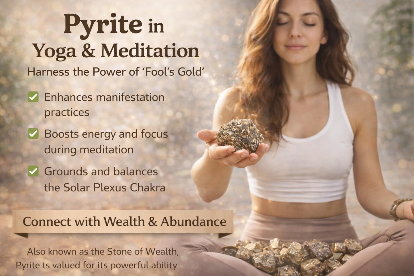 Healing Crystal Stones, 1.25-2.0" Large Reiki Healing Gemstones Natural Tumbled Polished Stones for Energy Witchcraft Therapy Meditation Pack 2 (Pyrite)