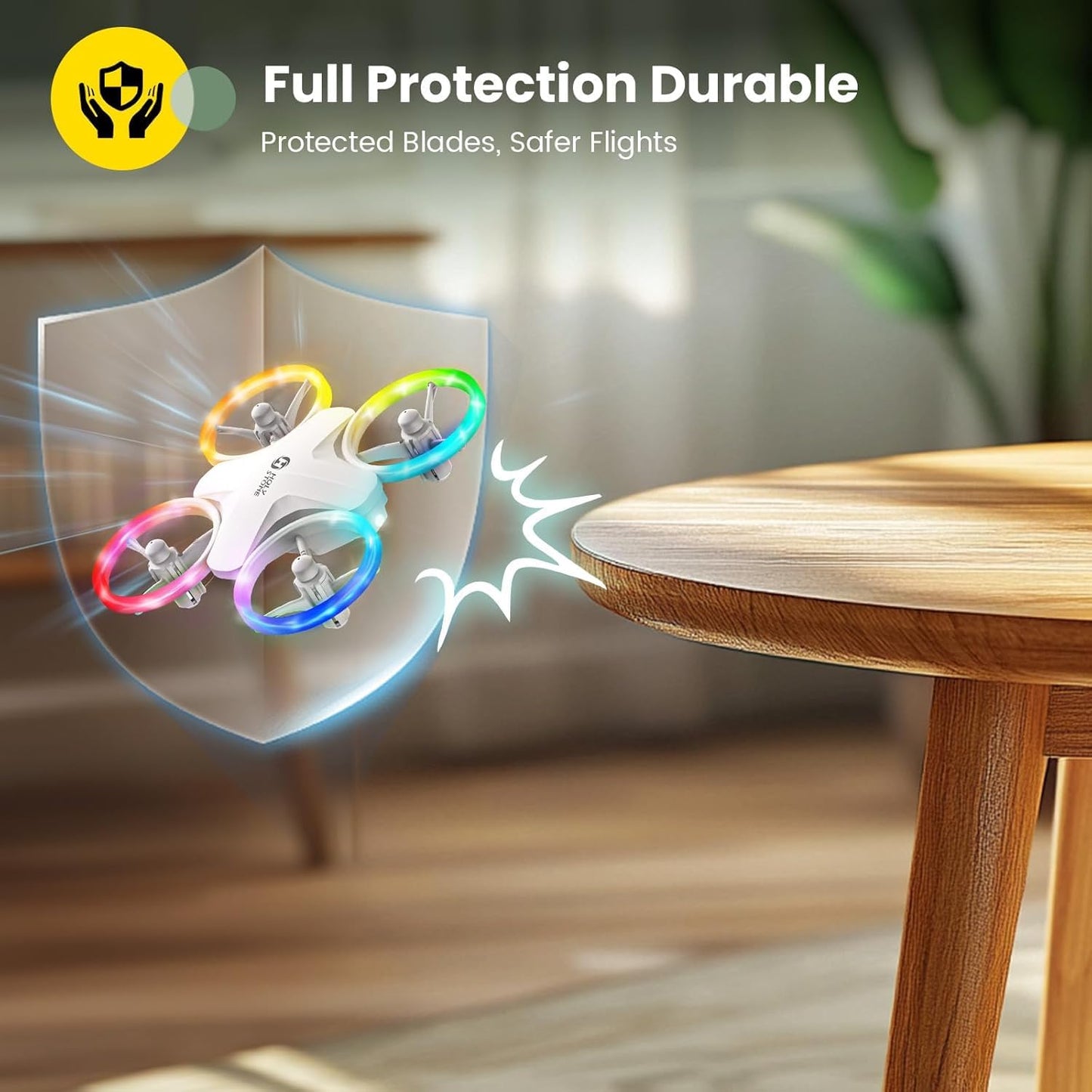 Holy Stone HS180 LED Mini Drone for Kids Beginners, RC Quadcopter with 3 Batteries 21 Min Flight, Easy to Fly, One Key Start, Altitude Hold, 3D Flips, Circle Fly, Headless Mode, Great Easter Gift Toy Drone