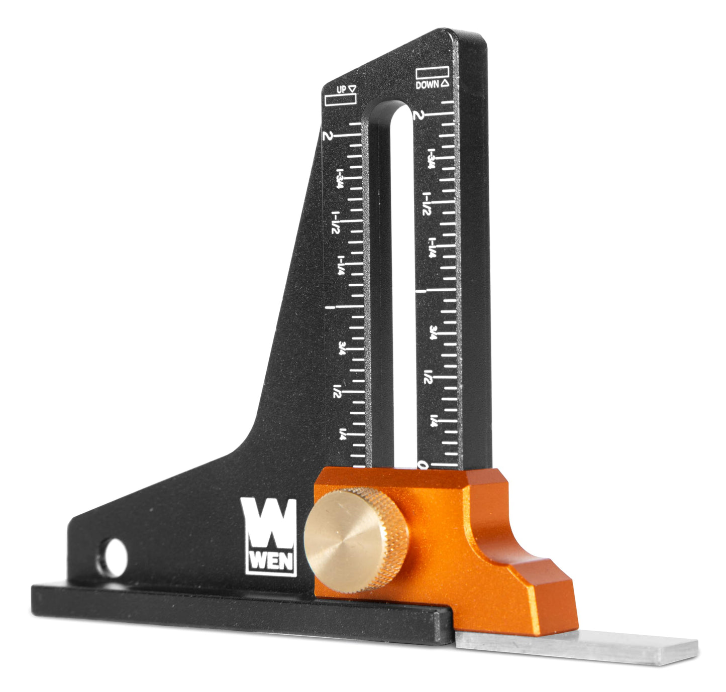 WEN 2-Inch Dual-Scale Tool Setup and Height Gauge for Band Saws, Table Saws, Router Tables, and Woodworking Equipment (ME522G)