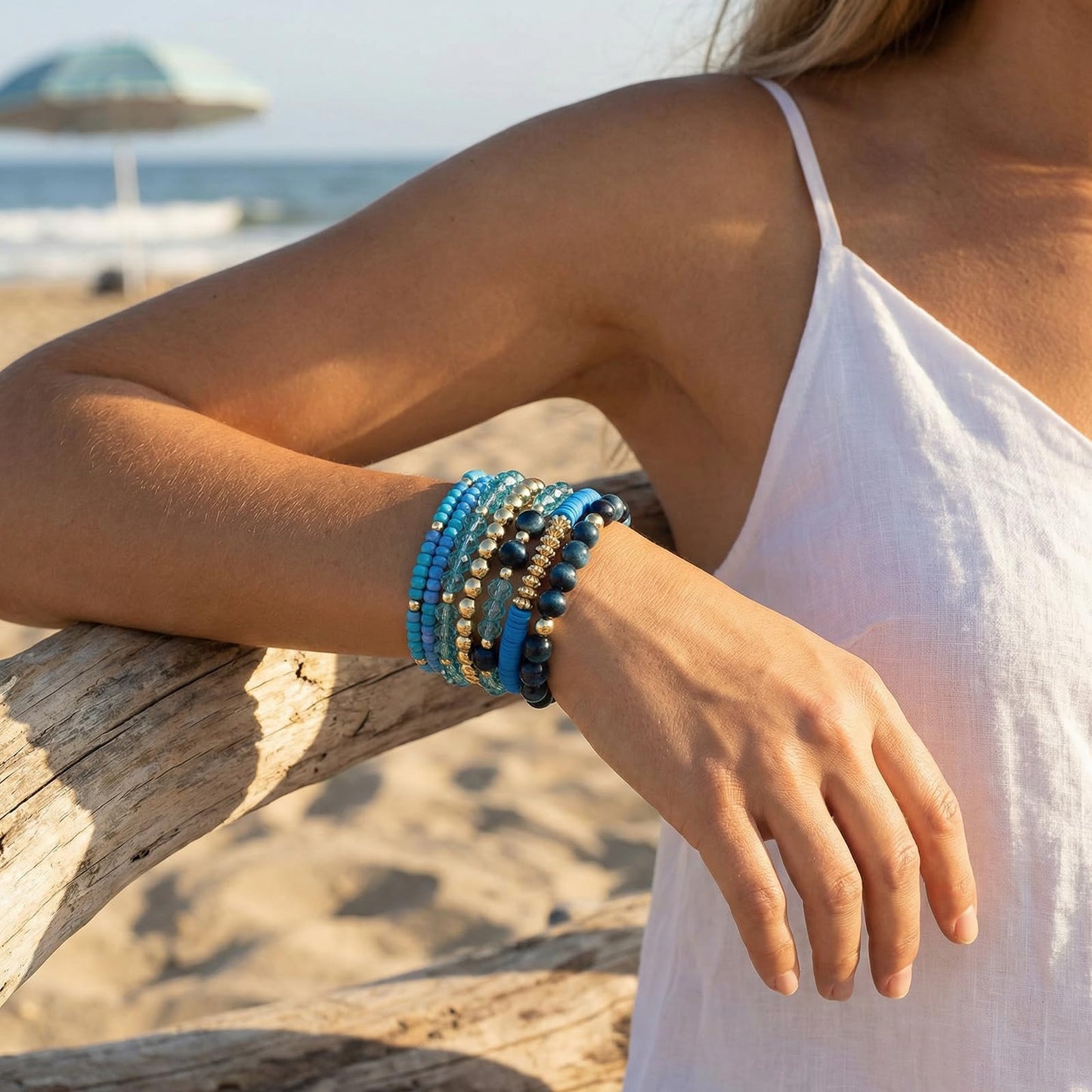 Briutn Bohemian Bracelet Stack Stackable Bracelets for Women Multi-Layered Fashion Accessories