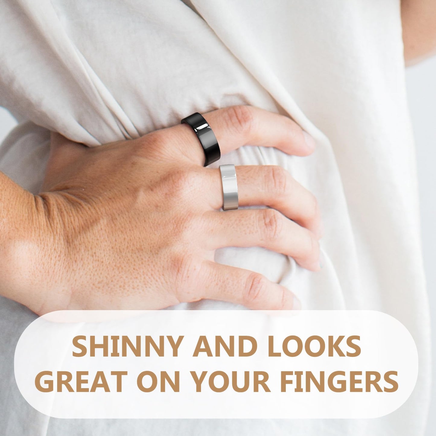 Feraco 2 PCS Copper Rings for Women,99.99% Pure Cooper Magnetic Therapy Thumb Ring Jewelry with Magnets