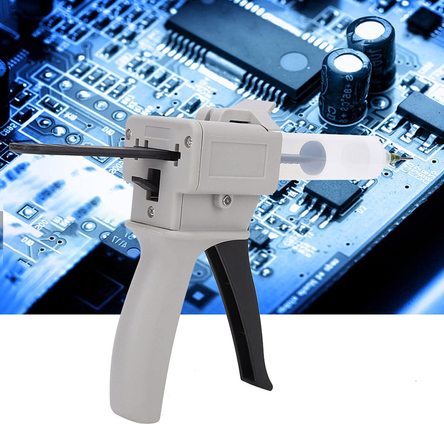 Dispenser Glue Gun, 30ml Manual Dispenser Glue Gun Plastic Manual Single Tube Handle Tool for Pressing Squeezing