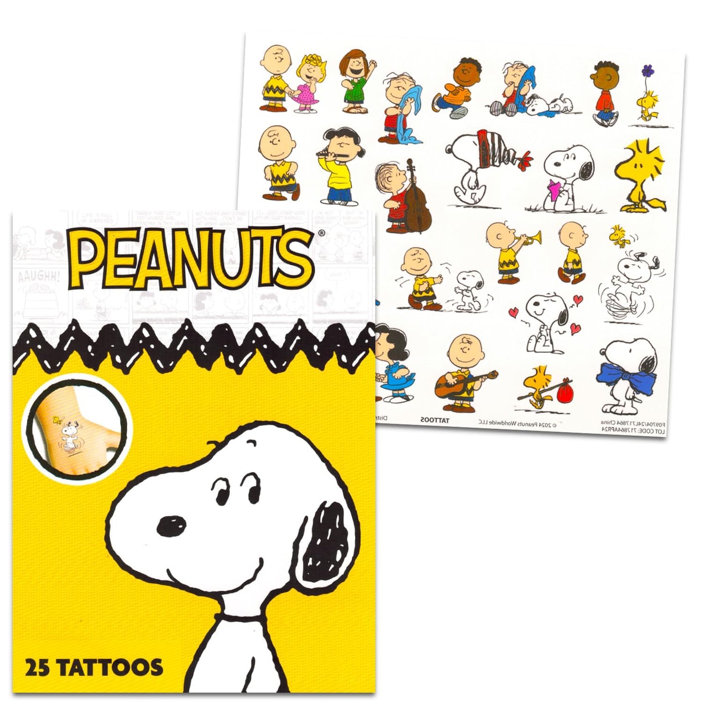 Peanuts Sketchbook Set - Bundle with Doodle Book Plus Markers, Stickers, Tattoos for Kids, Adults | Snoopy Journal Notebook Stationery Drawing Kit