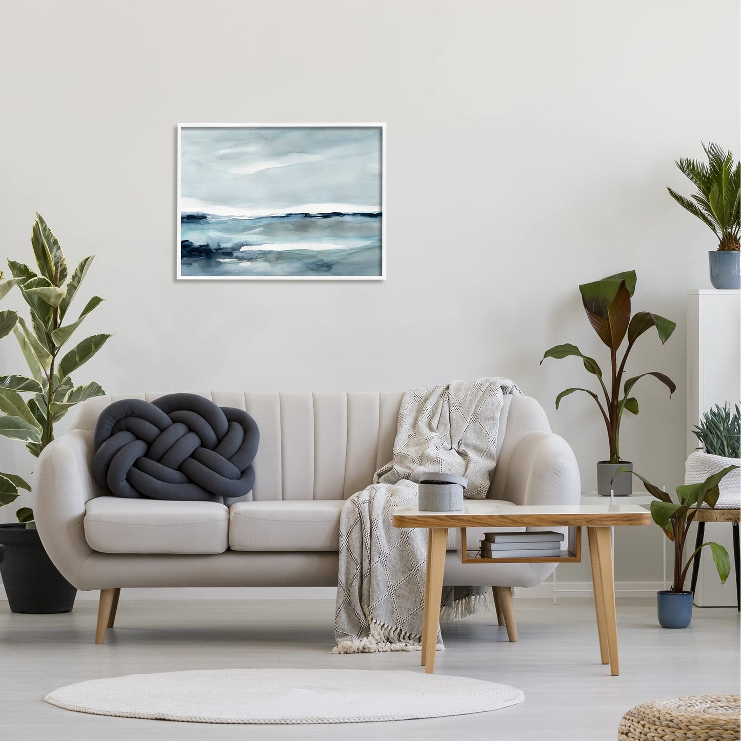 Stupell Industries Desolated Northern Polar Ocean Abstract Scenery View, Design by Carol Robinson,Blue