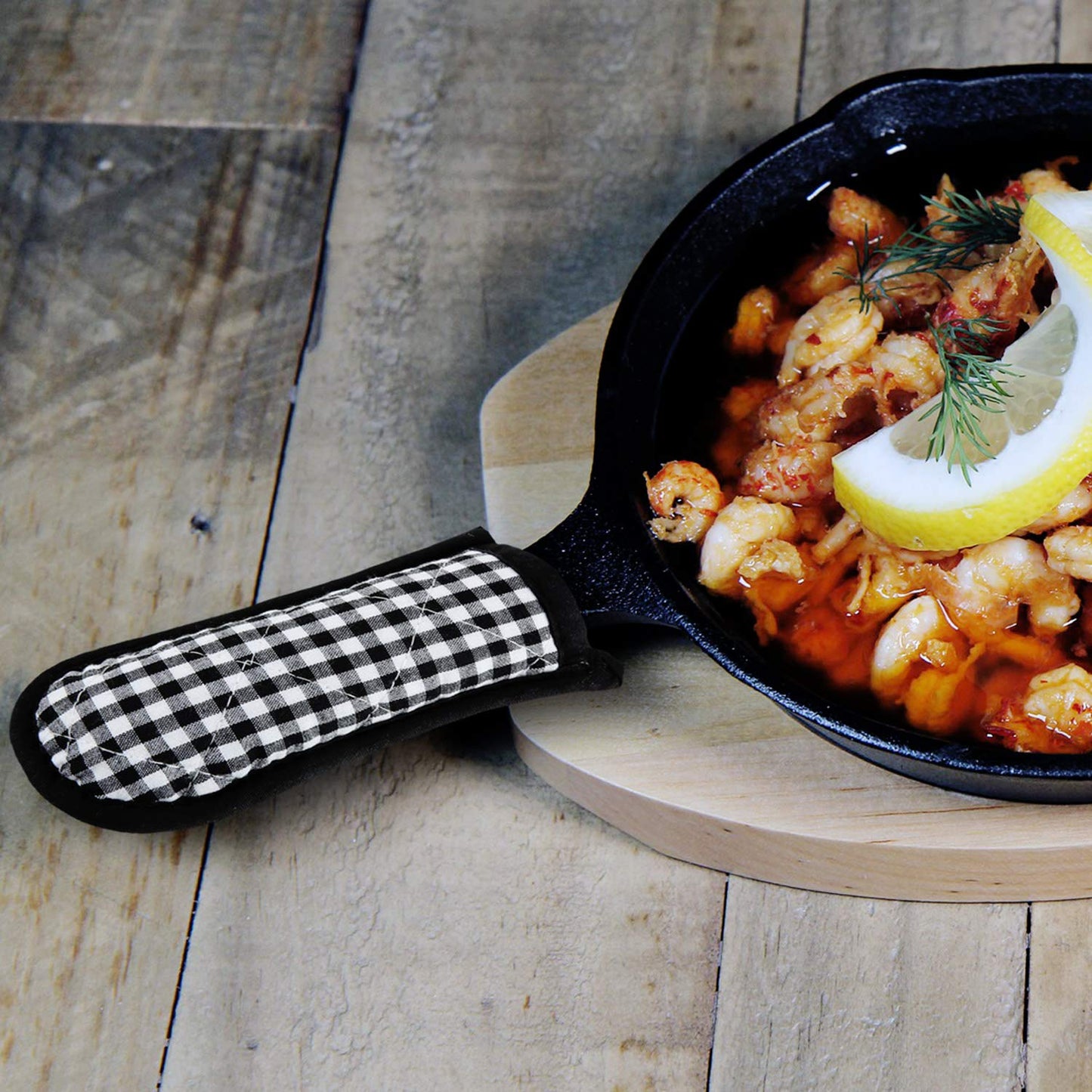 Patelai 4 Pcs Cast Iron Skillet Handle Covers, Pot Handle Covers Heat Resistant, Hot Pan Sleeve Skillet Mitt Holder Non Slip for Kitchen Cooking BBQ and Baking Cookware Tools