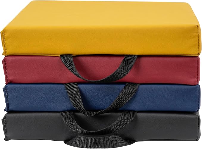 Factory Direct Partners Softscape Toddler, 12" Square, 4-Piece-Volcano Floor Cushion