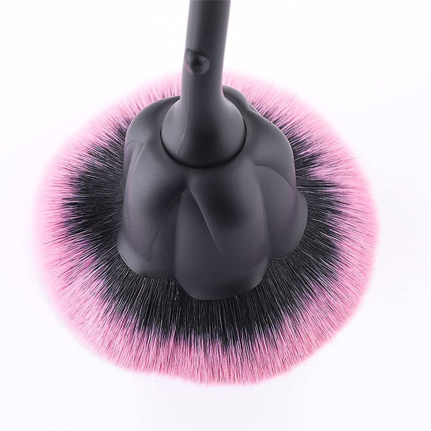JERCLITY 2 Pieces Rose Makeup Brushes Blush Brush Super Large Face Powder Makeup Brushes kabuki brushes for Powder Cosmetic Nail Dust Brush Loose Powder Brush Makeup Manicure (Gold/Black)