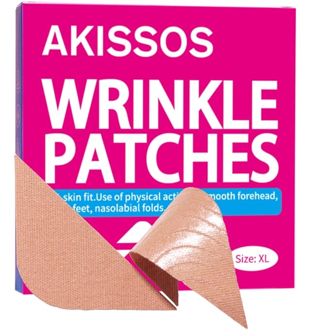 Akissos Anti Wrinkle Patches 160PCS Update Version Full Facial Forehead Wrinkle Patches, Face Tape for Wrinkles Overnight to Smooth Lift Forehead Eyebrow Frown 11 Eye Crow's Feet Smile Lines Lip