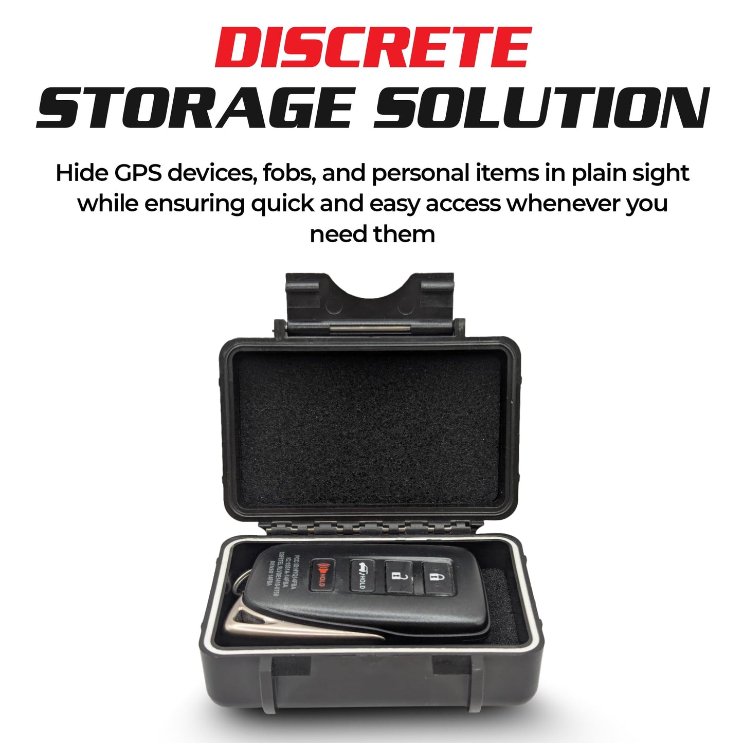 Spy Spot Magnetic Mount Weatherproof Case for GPS Trackers - Stash Lock Box for Items, Key Holder Under Vehicles - Fits GL200, GL 300, GL300W, GL300MA
