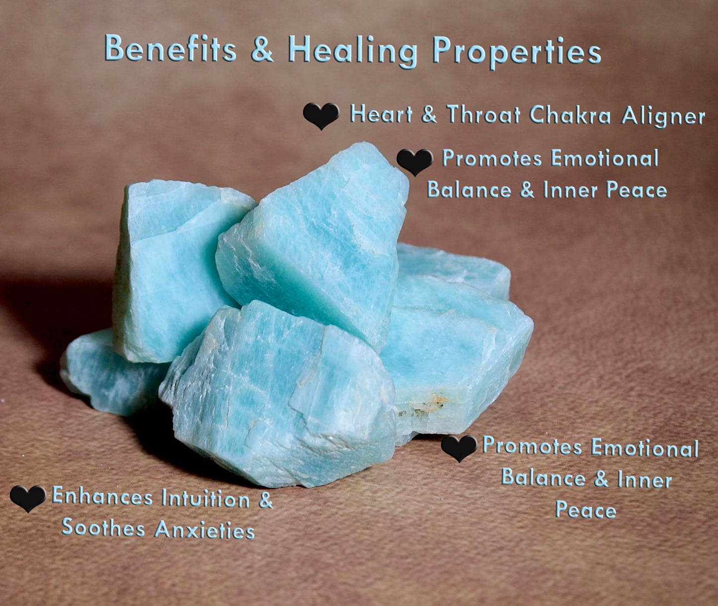 Healing Crystal Stones, 1.25-2.0" Large Reiki Healing Gemstones Natural Tumbled Polished Stones for Energy Witchcraft Therapy Meditation Pack 2 (Amazonite)