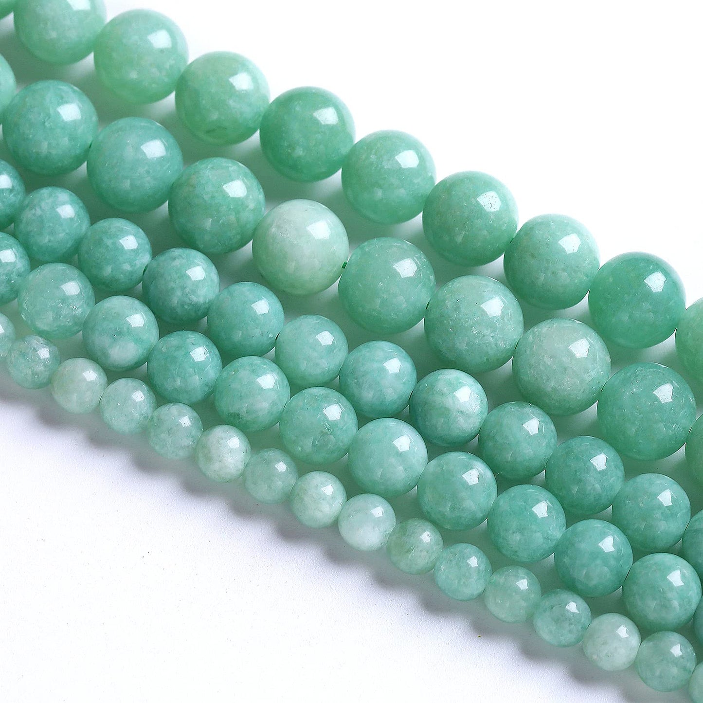 8mm 45pcs Natural Stone Burmese Jade Beads for Jewelry Making DIY Bracelet Crystal