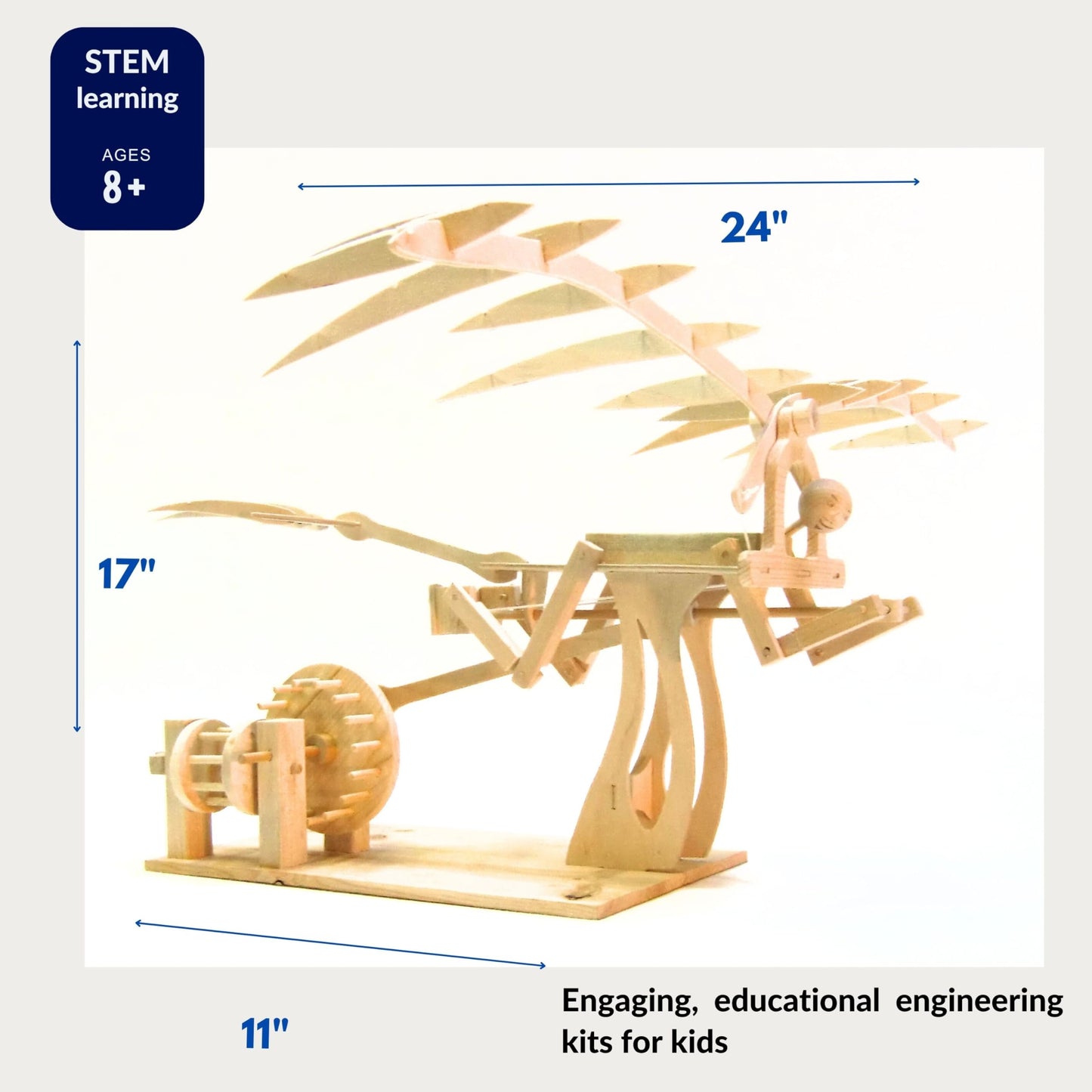 PATHFINDERS STEM Kit – Leonardo da Vinci Ornithopter | 3D Puzzle & Engineering Toy for Kids Ages 9+ | Educational Science & Learning Resource | Fun Gift Idea for Girls