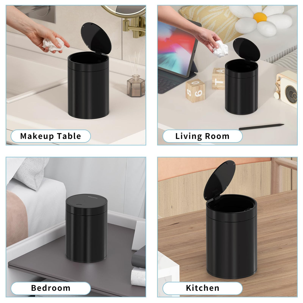 Desktop Trash can with Lid