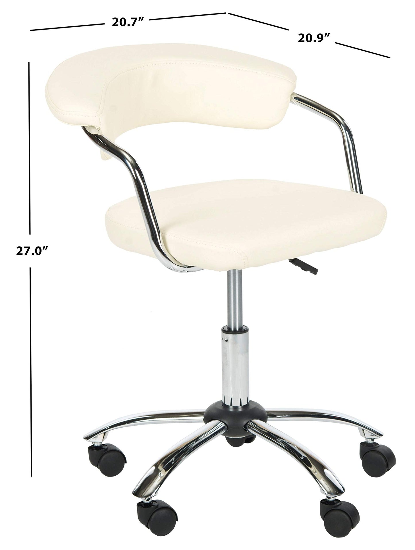 SAFAVIEH Home Collection Pier Cream Desk Chair