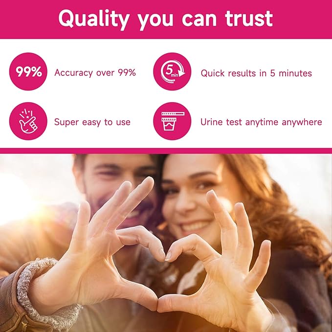 Ovulation Test Strips, 10 Count Pregnancy Test Strips+ 30 Count Ovulation Predictor Kit for Home Detection, Over 99% Accurac,FSA HSA Eligible