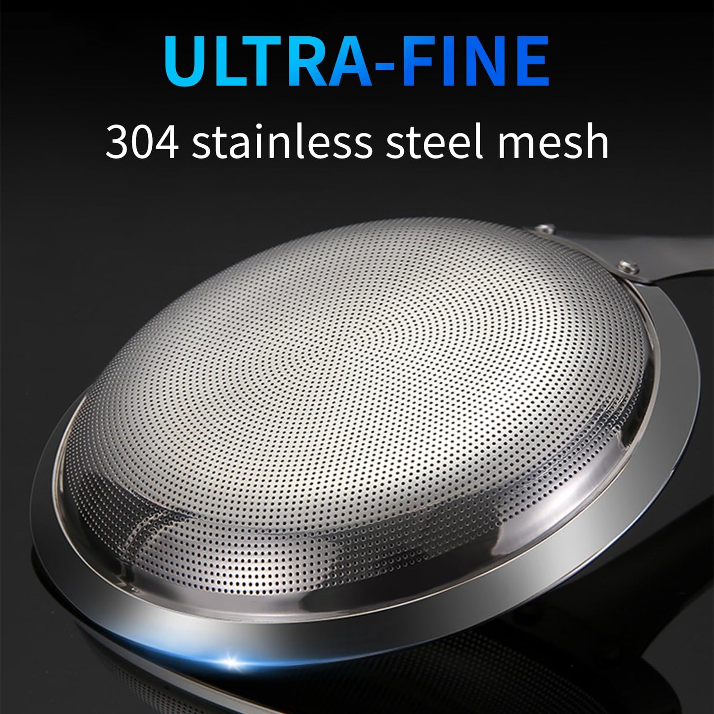 TBWHL Multi-functional Hot Pot Fat Skimmer Spoon - Stainless Steel Fine Mesh Food Strainer for Skimming Grease and Foam DIA 3.1"