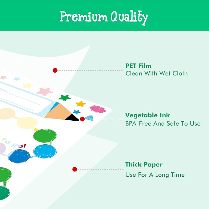 40 Pack Incentive Chart, 2 Adorable Designs with 1078 Stickers, Classroom Family Reward Chart System for Kids Homework Assignments, Attendance, Good Behavior, Chores, Potty Training Progress