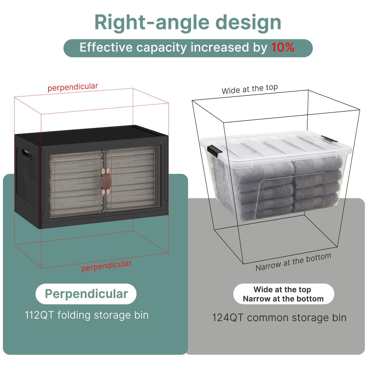 672QT Lockable Plastic Storage Bins