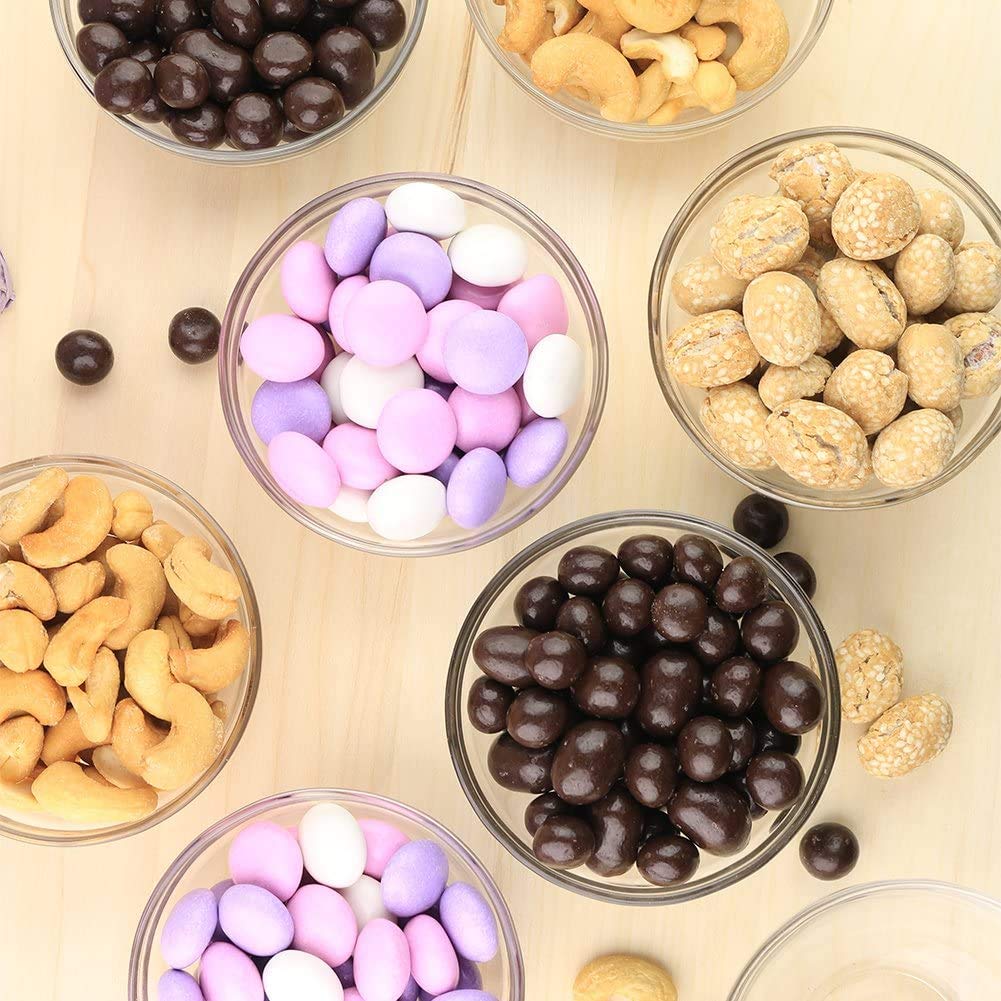 Lartique Mini 3.5 Inch Glass Bowls - Perfect for Prep, Dips, Nuts, or Candy - Set of 12