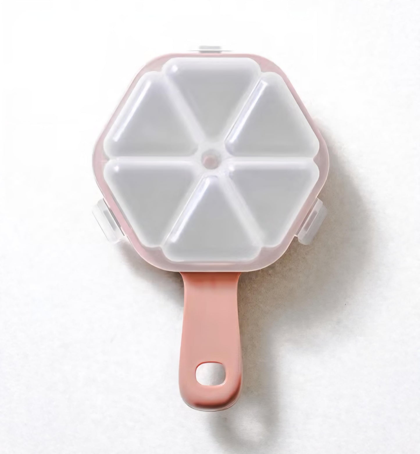 Japanese Rice Mold Set with Triangle & Mini Round Shapes, 2-Piece Handheld Rice Shaping Tools for Bento & Small Portions, Plastic Food Molds Made in Japan