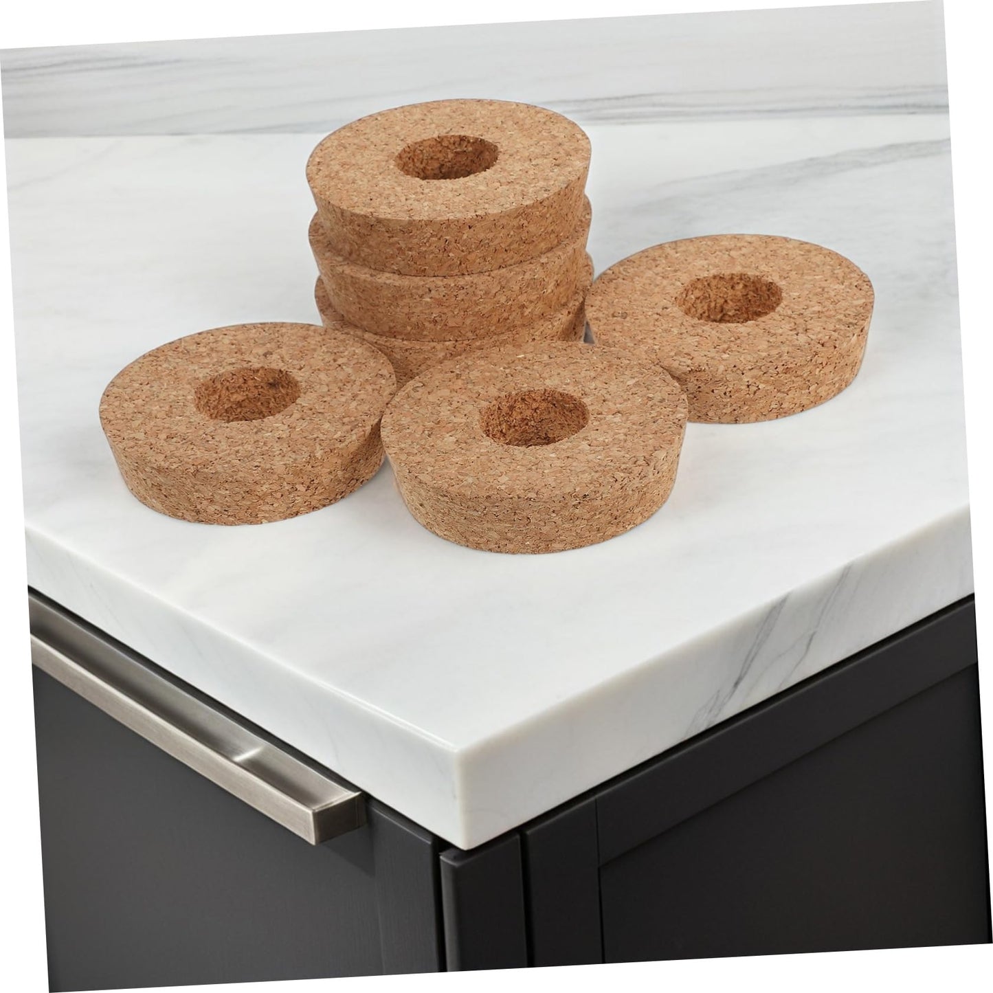 KESYOO 6pcs Cork Lids with Center Hole for Hydroponic Glass Ventilated Stopper for Terrarium and Vase Use Decorative and Functional Plant Accessory