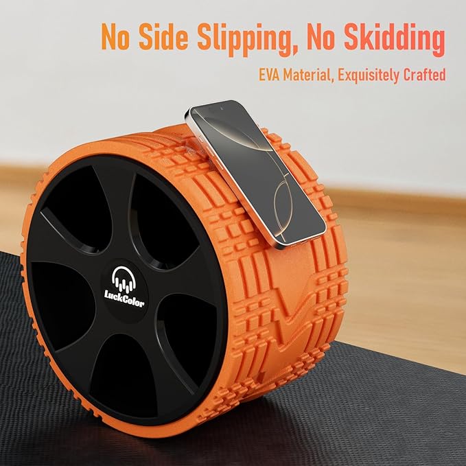 Back Roller, Back Wheel for Deep Tissue Massage,Yoga Wheel for Back Pain & Stretching, Comfy Deep Tissue Massage Roller for Back,Spine Alignment & Tension Relief