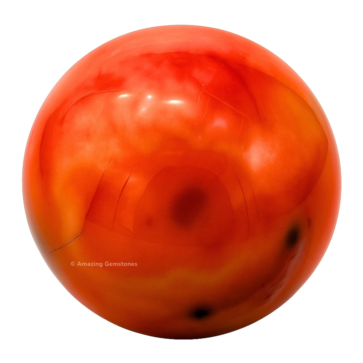 Amazing Gemstone Carnelian Crystal Ball with Stand - 2" Inches Crystal Sphere Meditation Balls for Witchcraft and Decorative Balls