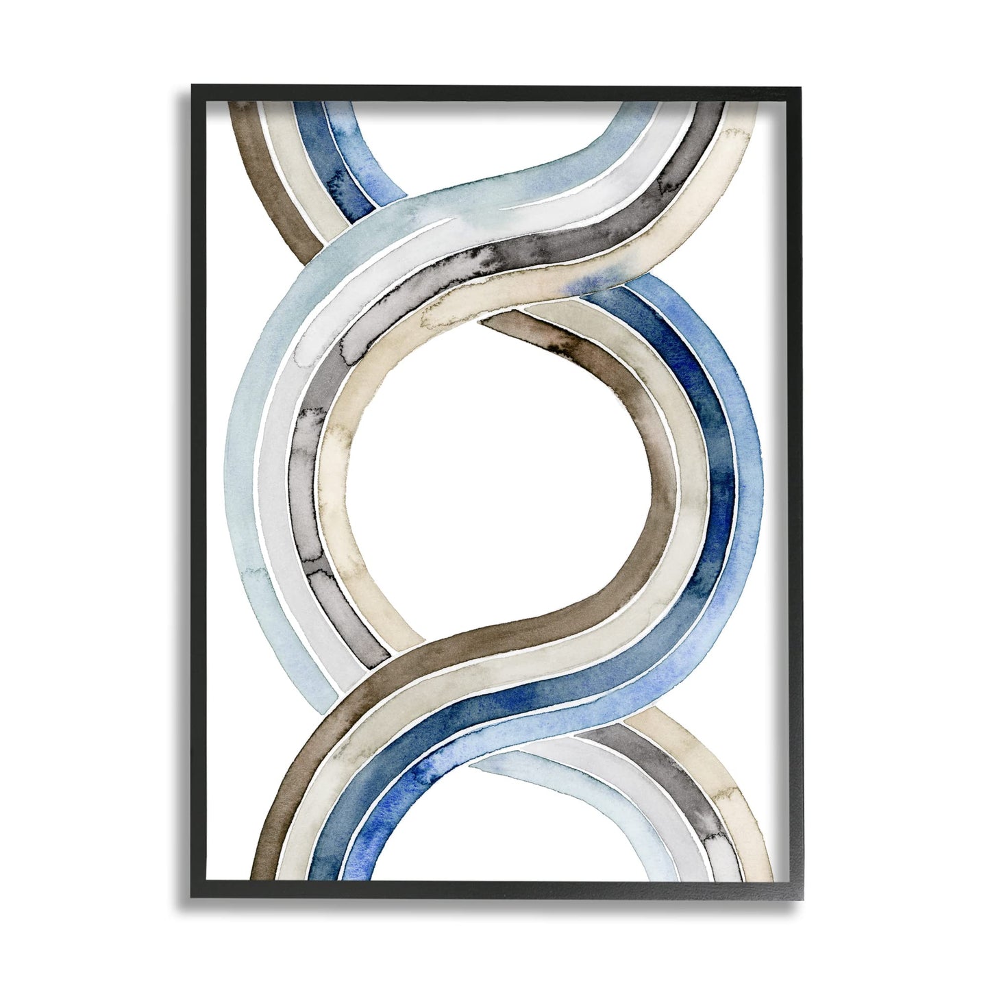 Stupell Industries Modern Two Dimensional Helix Abstract Watercolor Painting, Design by Grace Popp
