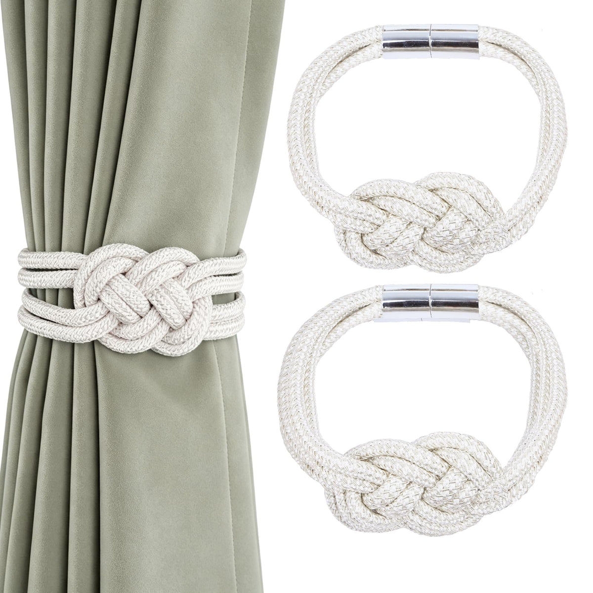 2 Pack Magnetic Curtain Tiebacks (2 Count)