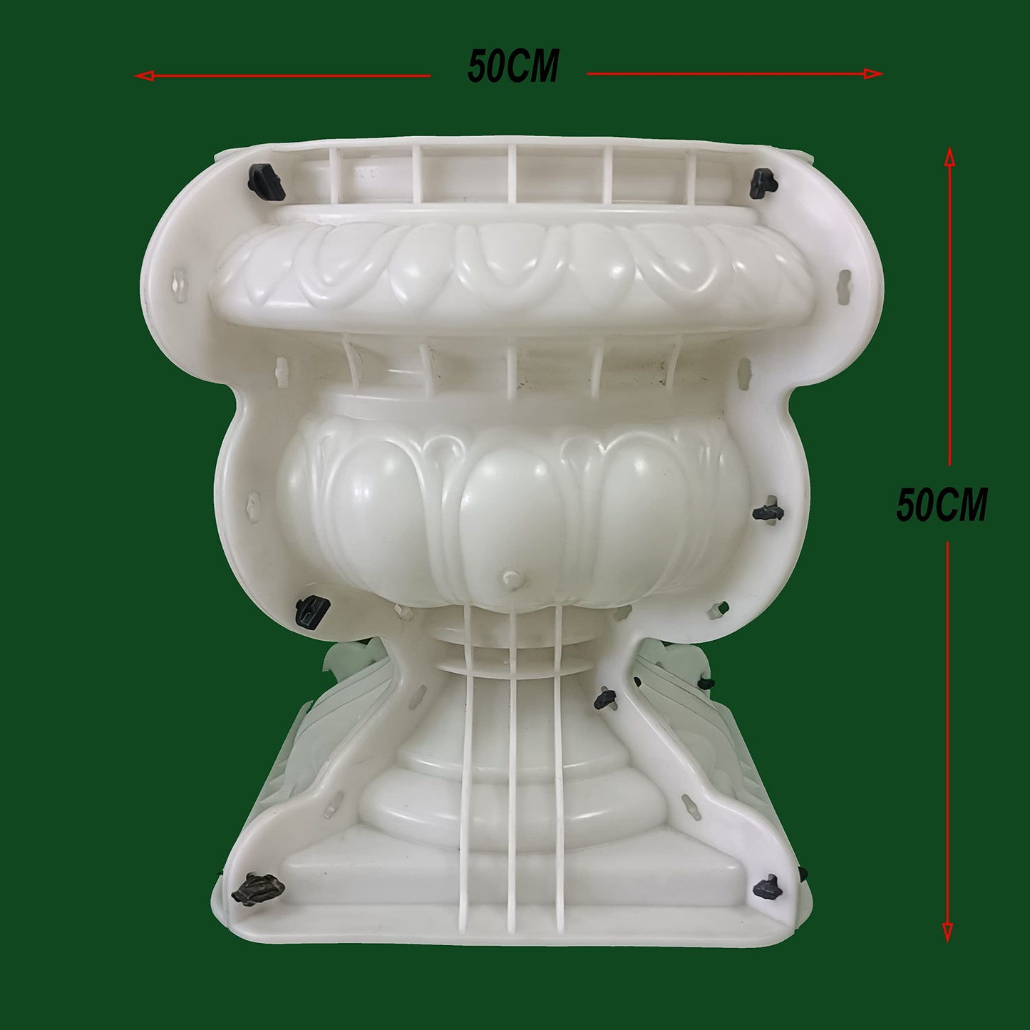 Rezone D50cm Garden Cement Plastic Precast Concrete Flower Pot Decorative Planter Molds for Sale