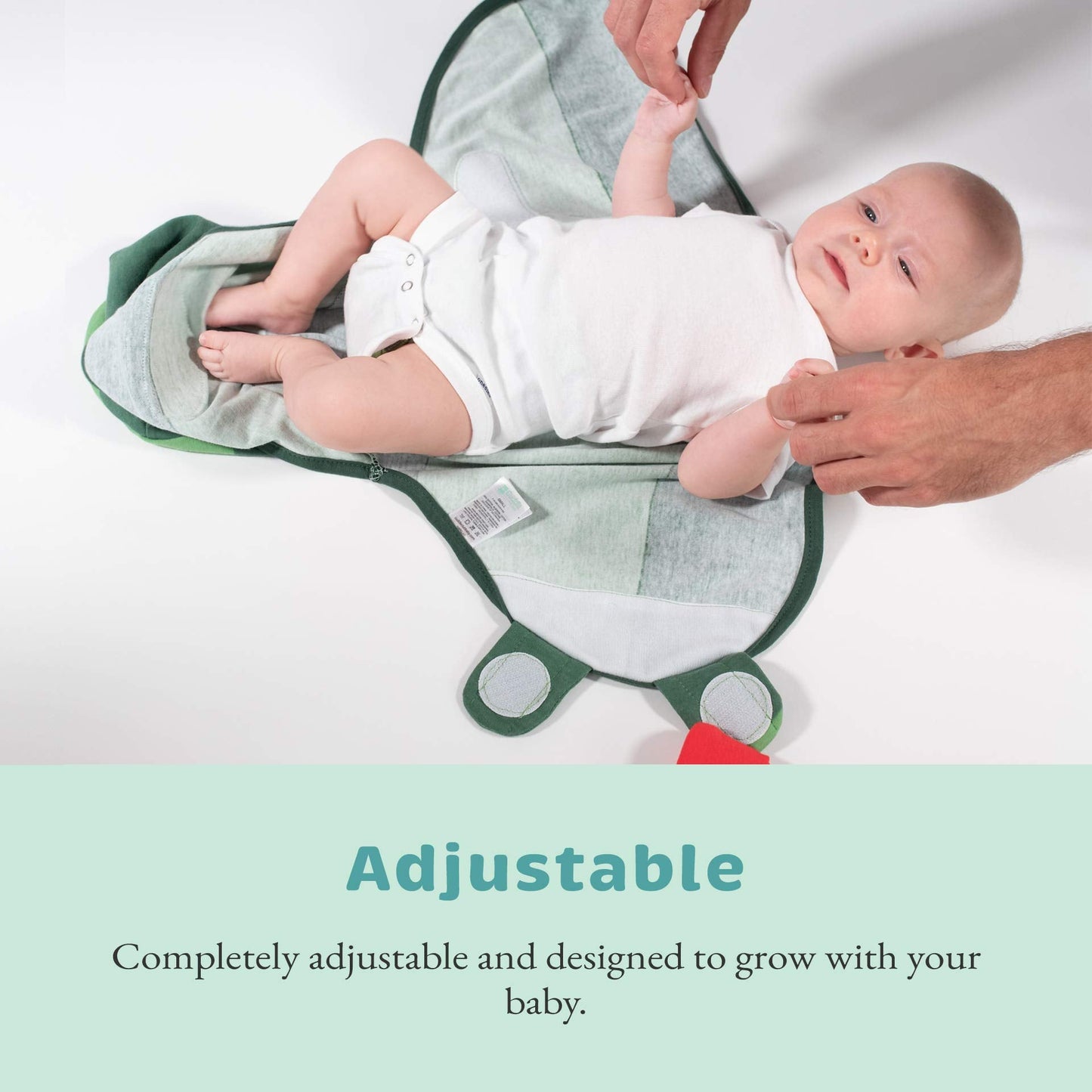 Cuddle Club Swaddles for Newborns - Baby Swaddle Blanket for Boys & Girls - Adjustable Hook-and-Loop Cotton Wrap for Newborn 0-3 & 3-6 Months with hat - Strawberry