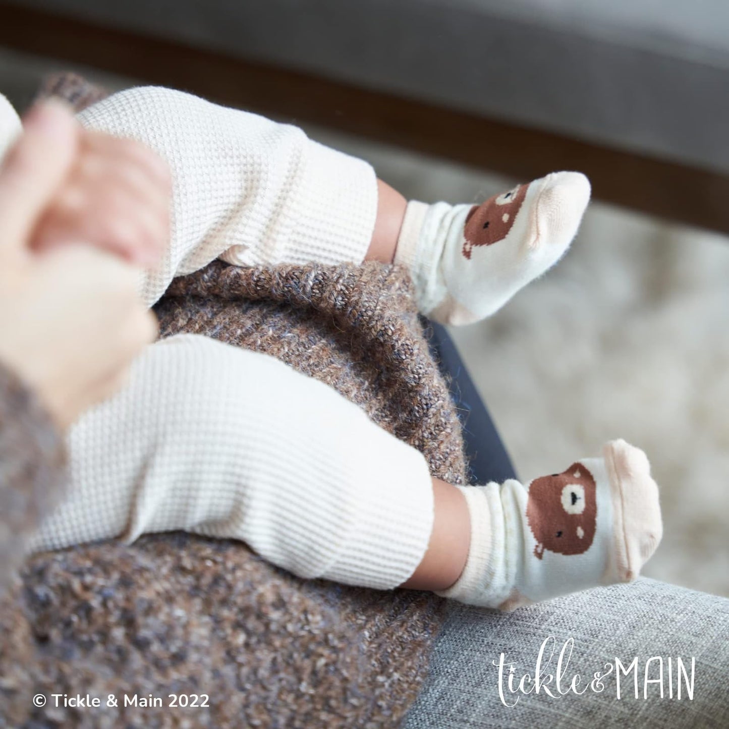 Tickle & Main Registry Gift Set - 5 Pieces, Forest Friends, 0-12 Months - Baby Socks Newborn & Hello Forest Board Book - Newborn Set, Gender Neutral