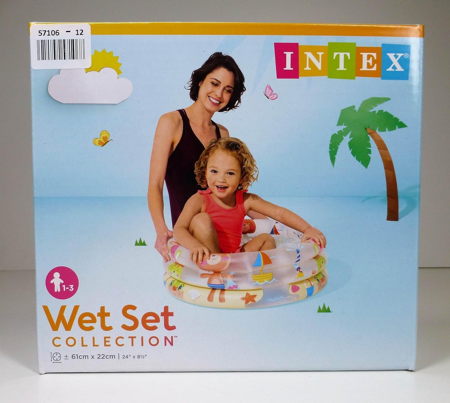 Intex Dinosaur 3 Ring Baby Pool (24 in x 8.5 in)