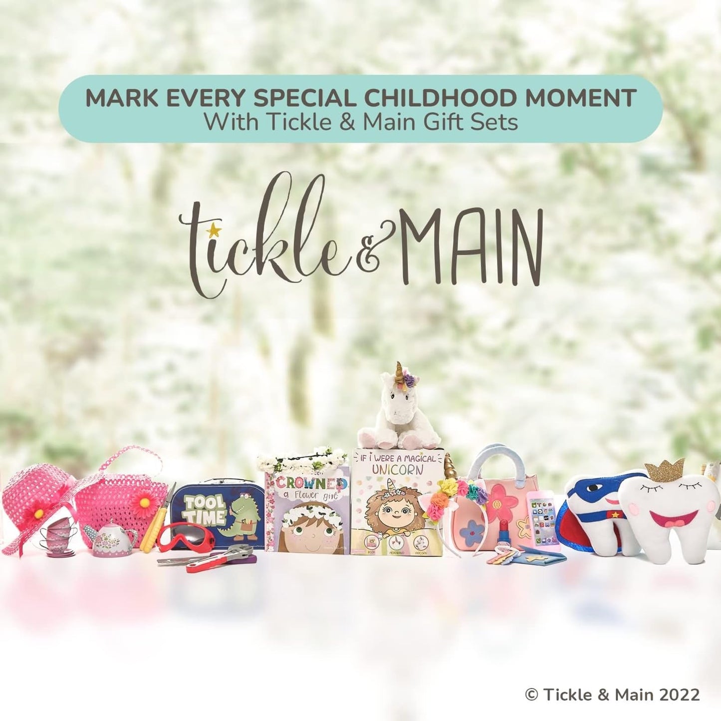 Tickle & Main Registry Gift Set - 5 Pieces, Forest Friends, 0-12 Months - Baby Socks Newborn & Hello Forest Board Book - Newborn Set, Gender Neutral