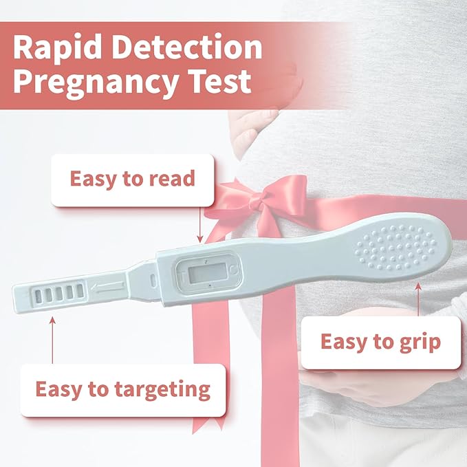 Pregnancy Test: Early Detection with Ultra High Sensitivity Home Pregnancy Midstream Test for Women Home Testing 5 Sticks + 10 Test Strips