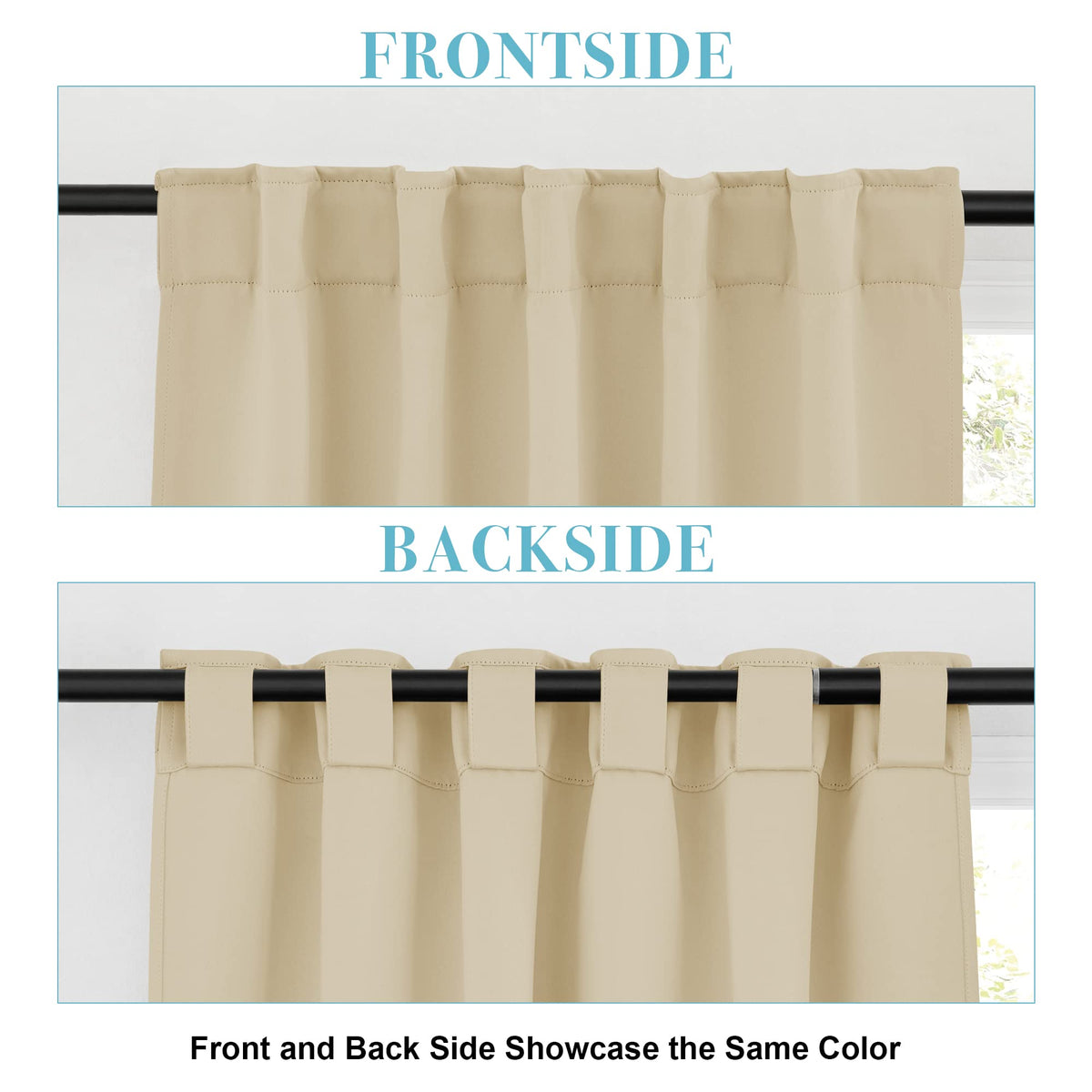 Curtains for Bedroom Living Room 84 inches Long (2 Count)