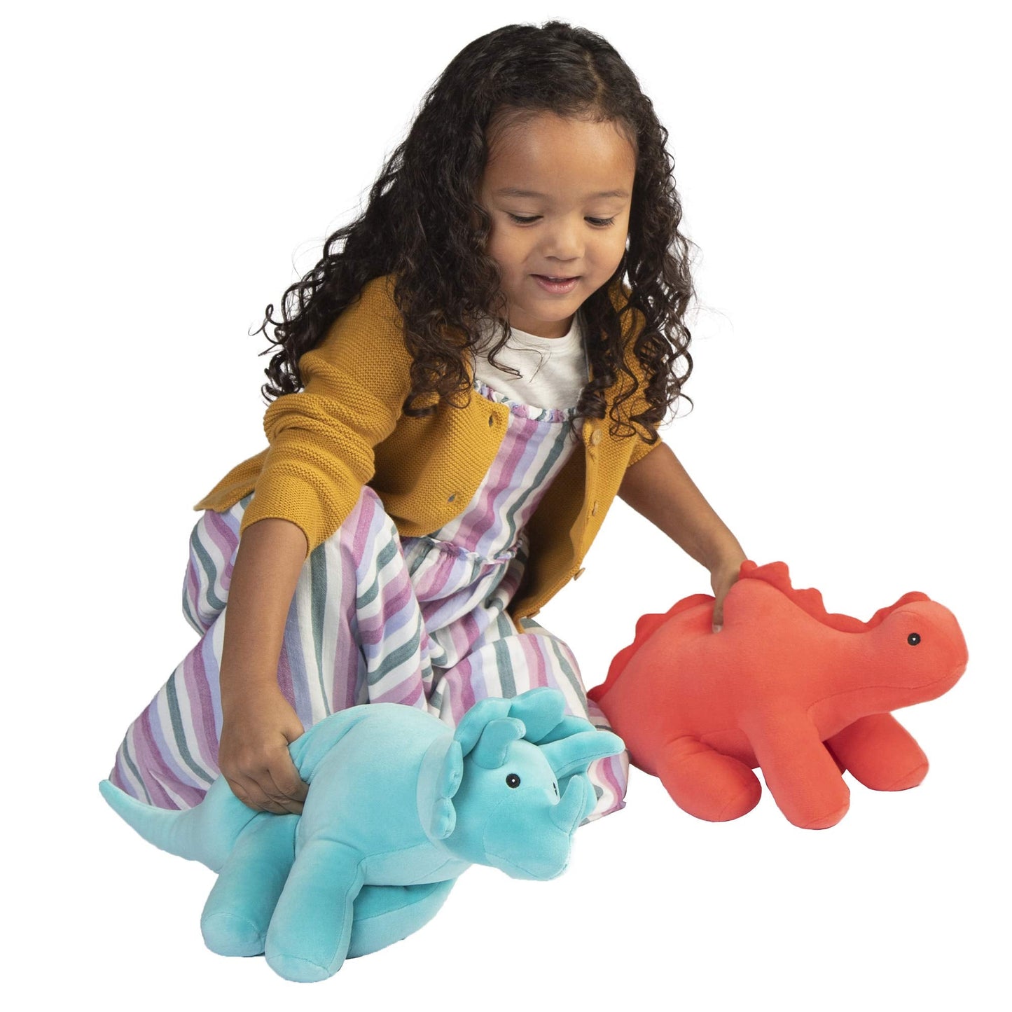 Manhattan Toy Gummy Velveteen Stegosaurus Dinosaur Stuffed Animal, 9.5"