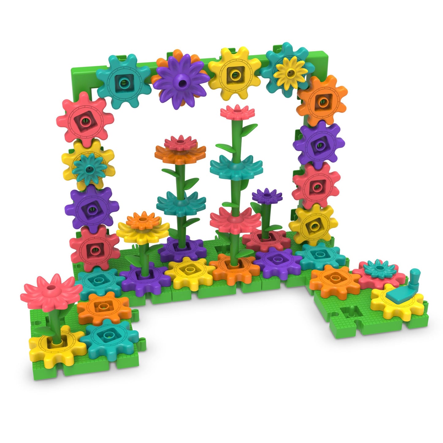 Learning Resources GardenGears Building Set - Hands-On Educational Construction & Engineering, Preschool STEM Building Sets, Toys for Kids, Montessori, Fine Motor Games, Gifts for Kids